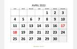 Planning avril (mis à jour le 31/03)